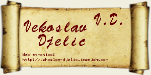 Vekoslav Đelić vizit kartica